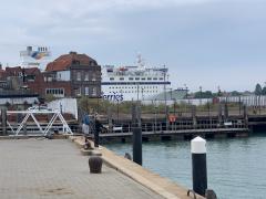 The Isle of Wight ferry leaving Old Portsmouth